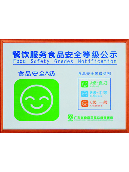 食品安全等級A級
